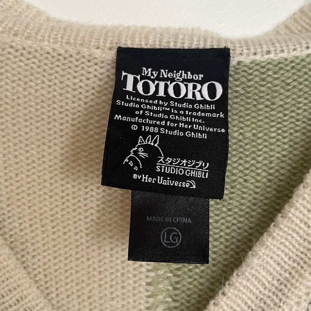 Totoro patchwork sweater cardigan Studio Ghibli - Picture 7 of 8